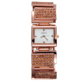 W4471 Vintage Rose Gold Square Case White Dial Gold Wrist Watches